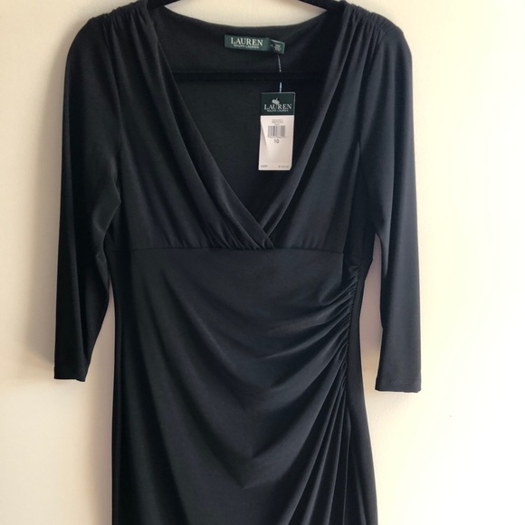 Ralph Lauren jersey dress - black; never worn - Picture 2 of 4